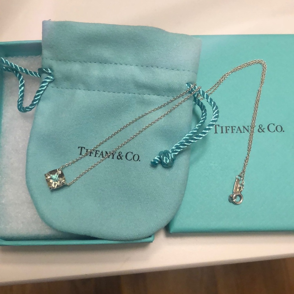 Tiffany & Co Prasiolite Green Sparklers Necklace
